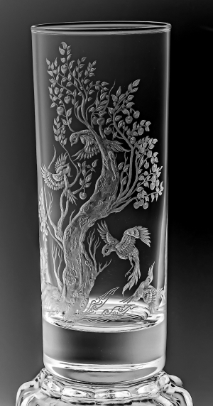 Yasin Jamali - heavenly Tree (Glass:Crystal:Engraving)